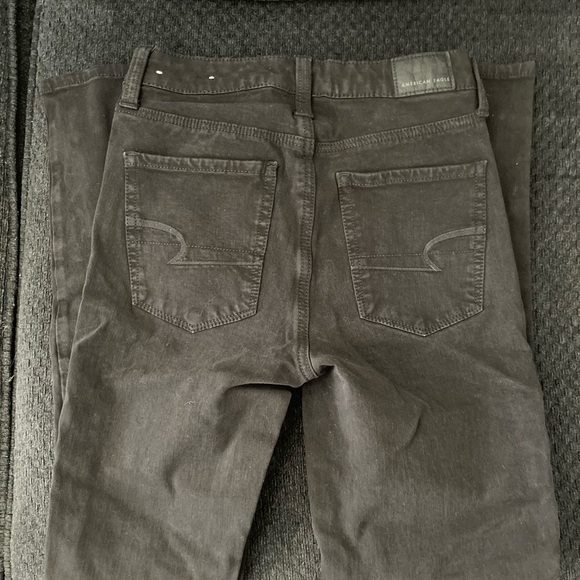 Size 0 Black ripped super high-rise jeggings - Picture 2 of 4